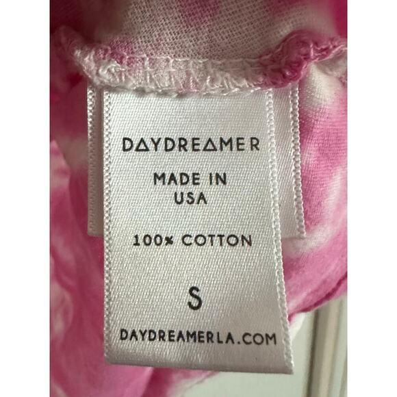 DAYDREAMER LA Revolve Rolling Stones Voodoo Lounge Weekend Tee Pink Tie Dye Sz S - Picture 6 of 6